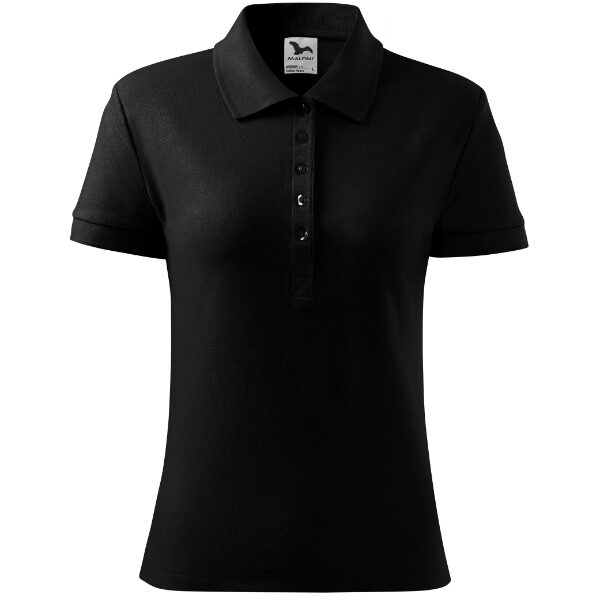 Tricou polo pentru damă - Cotton Heavy 216 - negru - MALFINI®
