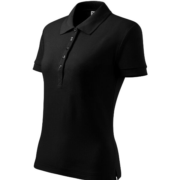 Tricou polo pentru damă - Cotton Heavy 216 - negru - MALFINI®