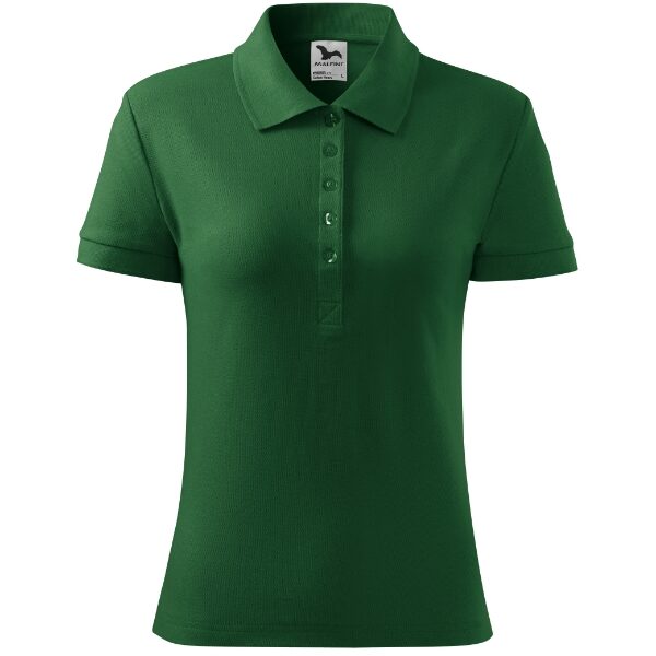 Tricou polo pentru damă - Cotton Heavy 216 - verde sticlă - MALFINI®