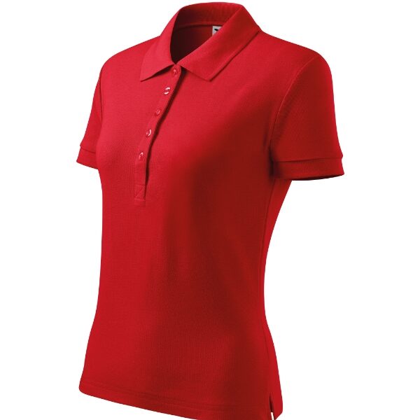 Tricou polo pentru damă - Cotton Heavy 216 - roşu - MALFINI®