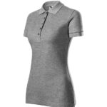 Tricou polo pentru damă - Cotton Heavy 216 - gri închis - MALFINI®