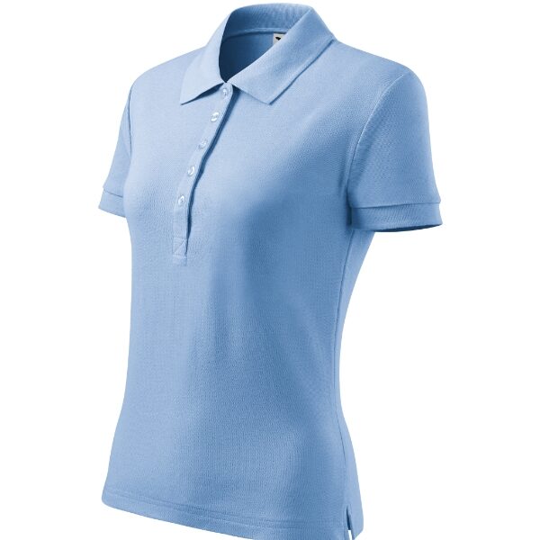 Tricou polo pentru damă - Cotton Heavy 216 - albastru deschis - MALFINI®