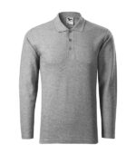 Tricou polo pentru bărbaţi - Pique Polo LS 221 - gri închis - MALFINI®