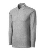 Tricou polo pentru bărbaţi - Pique Polo LS 221 - gri închis - MALFINI®