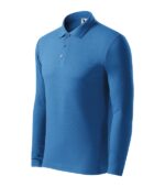 Tricou polo pentru bărbaţi - Pique Polo LS 221 - albastru azuriu - MALFINI®