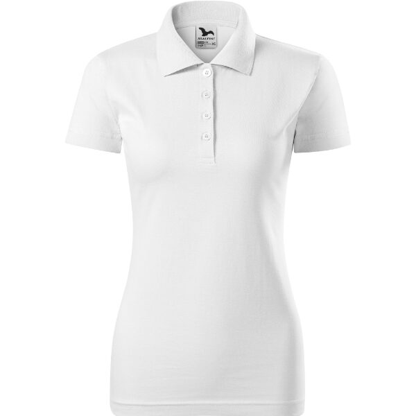 Tricou polo pentru damă - Single J. 223 - alb - MALFINI®