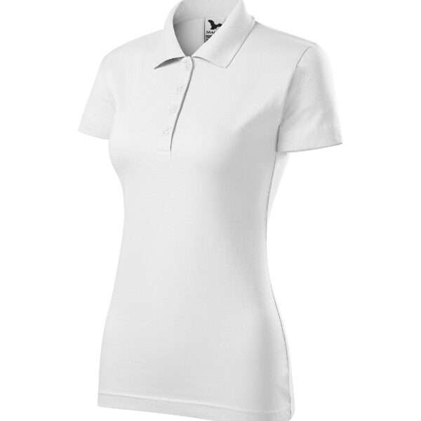 Tricou polo pentru damă - Single J. 223 - alb - MALFINI®