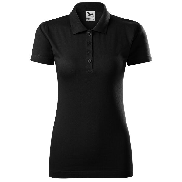 Tricou polo pentru damă - Single J. 223 - negru - MALFINI®