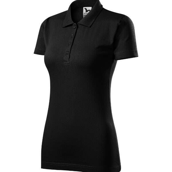 Tricou polo pentru damă - Single J. 223 - negru - MALFINI®