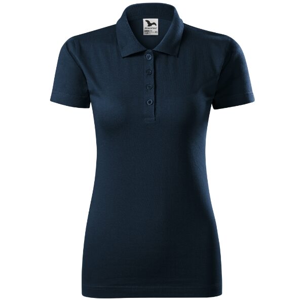 Tricou polo pentru damă - Single J. 223 - albastru marin - MALFINI®