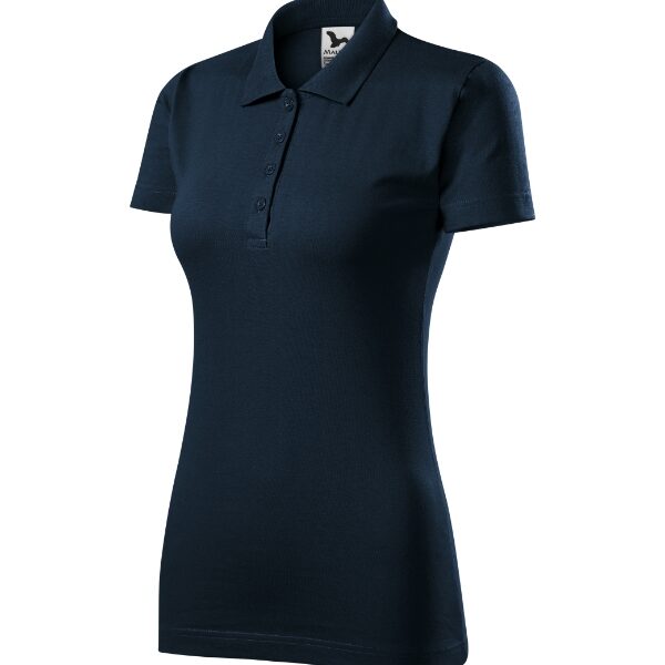 Tricou polo pentru damă - Single J. 223 - albastru marin - MALFINI®