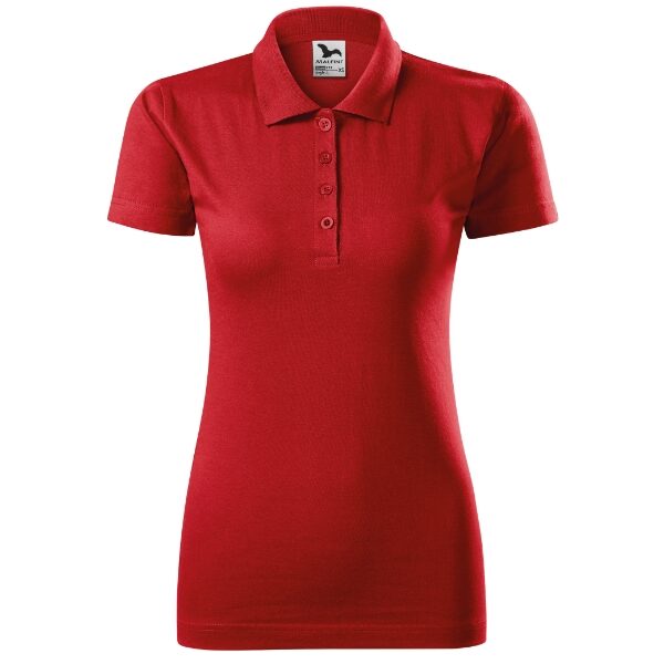 Tricou polo pentru damă - Single J. 223 - roşu - MALFINI®