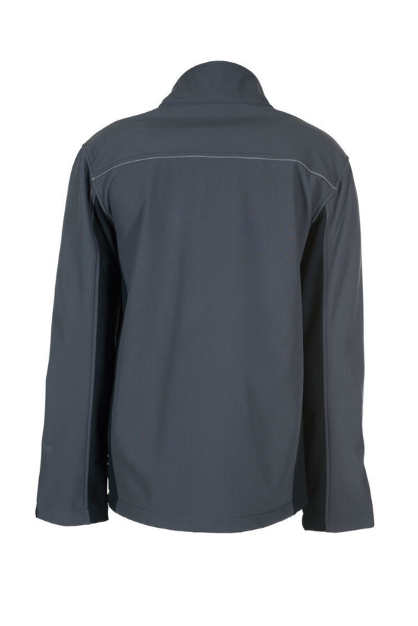 Jachetă Highline softshell, gri închis/negru/roșu - 2382 - imagine 4