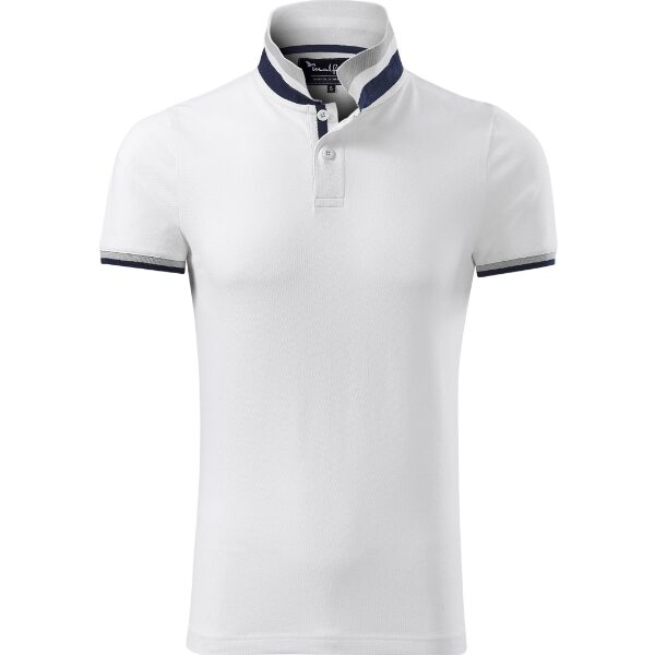 Tricou polo pentru bărbaţi - Collar Up 256 - alb - MALFINI Premium®