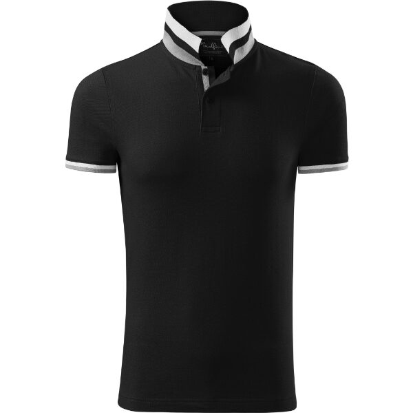 Tricou polo pentru bărbaţi - Collar Up 256 - negru - MALFINI Premium®