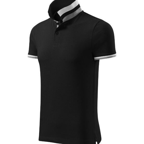 Tricou polo pentru bărbaţi - Collar Up 256 - negru - MALFINI Premium®