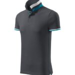 Tricou polo pentru bărbaţi - Collar Up 256 - antracit deschis - MALFINI Premium®