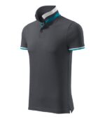 Tricou polo pentru bărbaţi - Collar Up 256 - antracit deschis - MALFINI Premium®