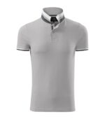 Tricou polo pentru bărbaţi - Collar Up 256 - silver gray - MALFINI Premium®