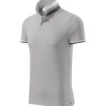 Tricou polo pentru bărbaţi - Collar Up 256 - silver gray - MALFINI Premium®