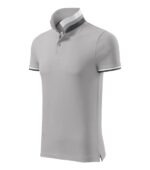 Tricou polo pentru bărbaţi - Collar Up 256 - silver gray - MALFINI Premium®