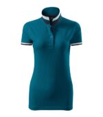Tricou polo pentru damă - Collar Up 257 - albastru petrol - MALFINI Premium®