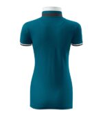 Tricou polo pentru damă - Collar Up 257 - albastru petrol - MALFINI Premium®