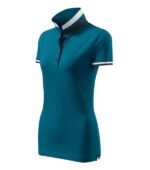 Tricou polo pentru damă - Collar Up 257 - albastru petrol - MALFINI Premium®