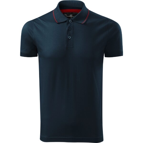 Tricou polo pentru bărbaţi - Grand 259 - albastru marin - MALFINI Premium®