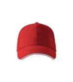 Şapcă unisex - Sandwich 6P 306 - roşu - MALFINI®