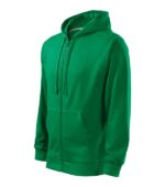 Hanorac pentru bărbaţi - Trendy Zipper 410 - verde mediu - MALFINI®