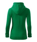 Hanorac pentru damă - Trendy Zipper 411 - verde mediu - MALFINI®