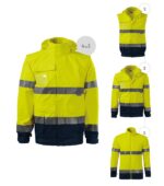 Jachetă unisex - HV Guard 4 in 1 5V2 - galben reflectorizat - RIMECK®