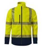 Jachetă softshell unisex - HV Drop 5V3 - galben reflectorizat - RIMECK®