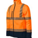 Jachetă softshell unisex - HV Drop 5V3 - portocaliu reflectorizant - RIMECK®