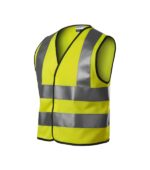 Vestă reflectorizantă pentru copii - HV Bright 9V4 - galben reflectorizat - RIMECK®
