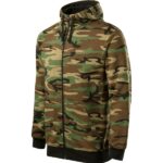 Hanorac pentru bărbaţi - Camo Zipper C19 - camuflaj maro - MALFINI®