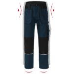 Pantaloni de lucru pentru bărbaţi - Woody W01 - albastru marin - RIMECK®