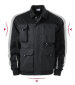 Jachetă de lucru pentru bărbaţi - Woody W51 - ebony gray - RIMECK®