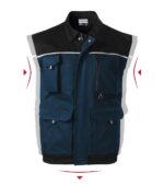 Vestă de lucru pentru bărbaţi - Woody W52 - albastru marin - RIMECK®