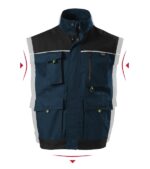 Vestă de lucru pentru bărbaţi - Ranger W54 - albastru marin - RIMECK®