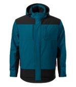 Jachetă softshell de iarnă pentru bărbaţi - Vertex W55 - albastru petrol - RIMECK®